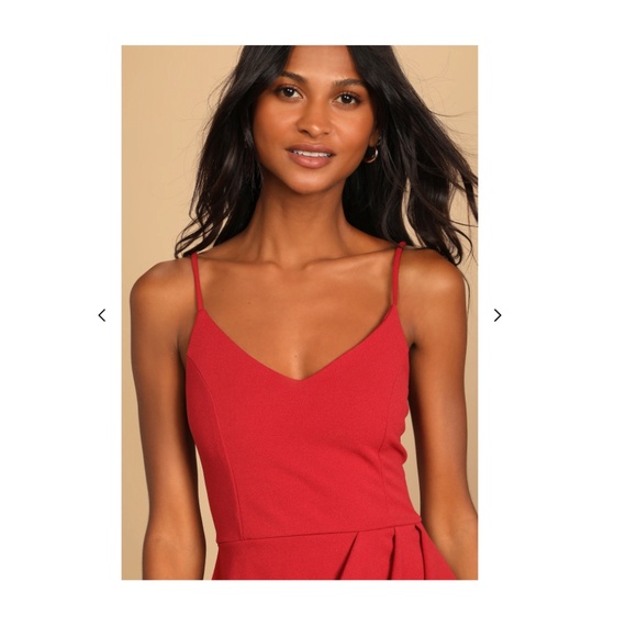 NWT Lulus Forever Your Girl Rust Red Bodycon Dress - Size S - Picture 2 of 4